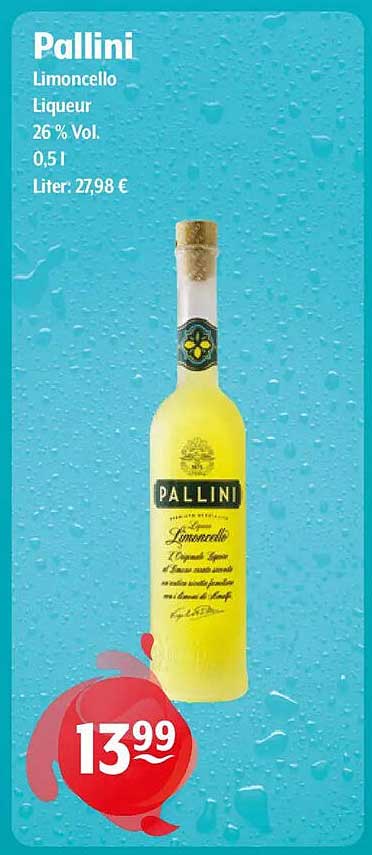 Pallini Limoncello Liqueur 26 % Vol. 0,5 l
