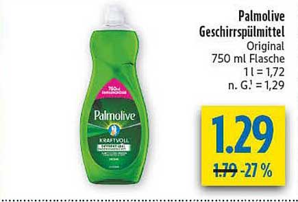 Palmolive Geschirrspülmittel Original 750 ml Flasche