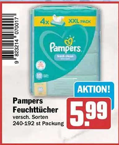 Pampers Feuchttücher versch. Sorten 240-192 st Packung