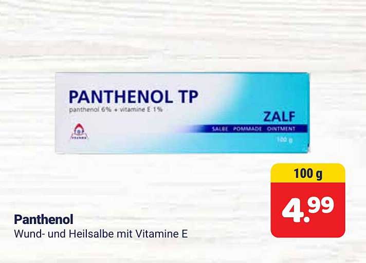 Panthenol Wund- und Heilsalbe mit Vitamine E