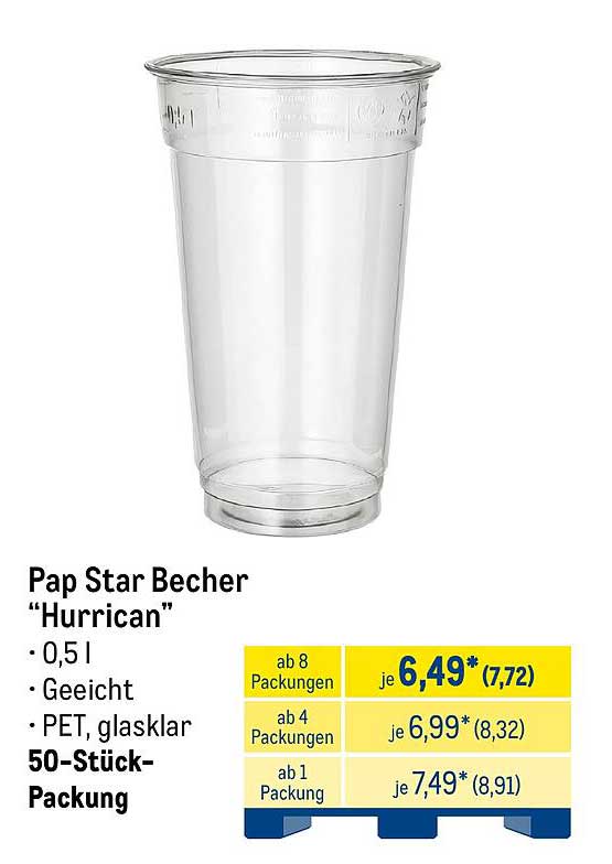 Pap Star Becher “Hurrican”