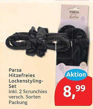 Parsa Hitzefreies Lockenstyling-Set inkl. 2 Scrunchies versch. Sorten Packung