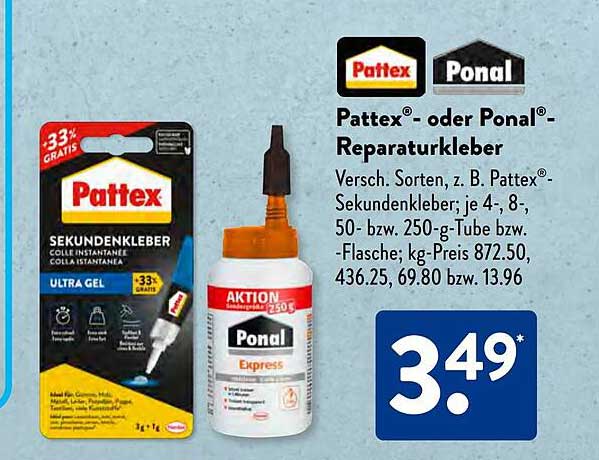 Pattex®- oder Ponal®-Reparaturkleber