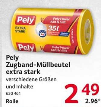 Pely Zugband-Müllbeutel extra stark