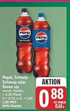 Pepsi, Schwip Schwap oder Seven up