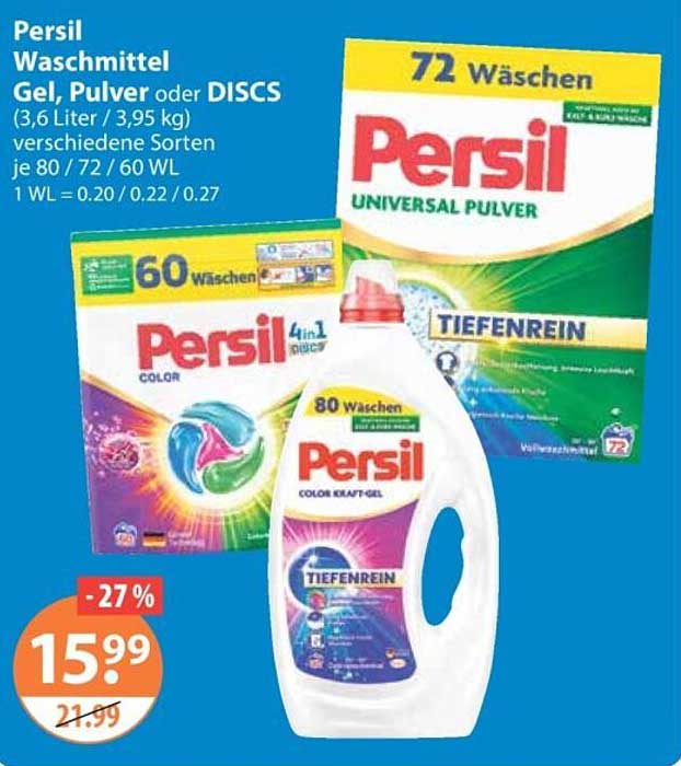 Persil Waschmittel Gel, Pulver oder DISCS
