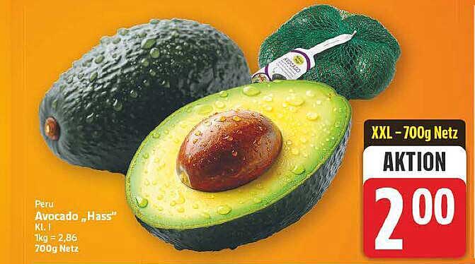 Peru Avocado „Hass“ Kl. I 1 kg = 2,86 700g Netz