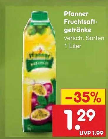 Pfanner Fruchtsaft-getränke versch. Sorten 1 Liter