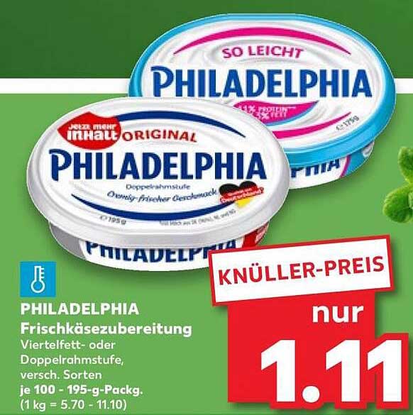 PHILADELPHIA Frischkäsezubereitung