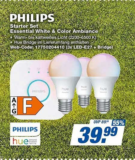 PHILIPS Starter Set Essential White & Color Ambiance
