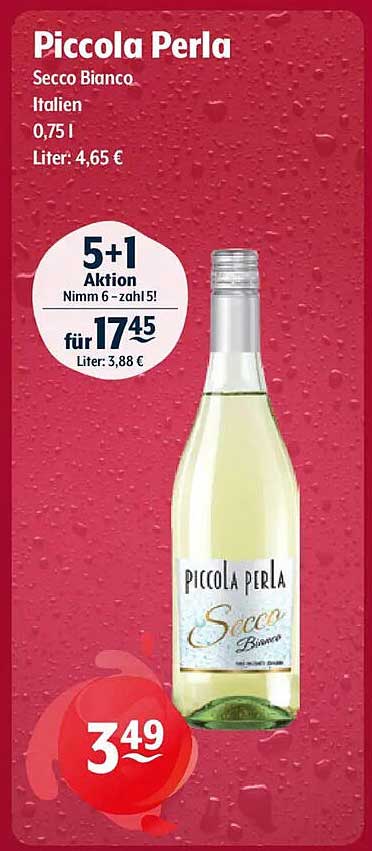 Piccola Perla Secco Bianco Italien 0,75 l