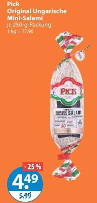 Pick Original Ungarische Mini-Salami je 250-g-Packung
