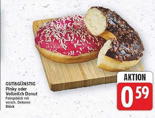 Pinky oder Vollmilch Donut