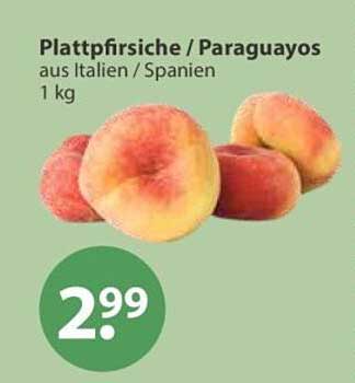 Plattpfirsiche / Paraguayos aus Italien / Spanien 1 kg