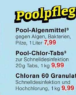Pool-Algenmittel³ gegen Algen, Bakterien, Pilze, 1 Liter