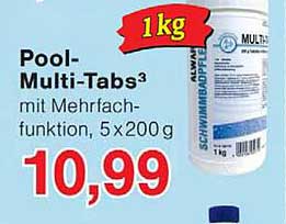 Pool-Multi-Tabs³ mit Mehrfachfunktion, 5 x 200 g