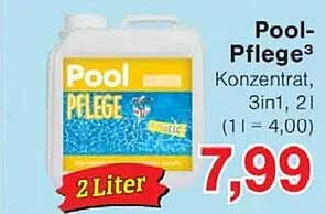Pool-Pflege³ Konzentrat, 3in1, 2 l (1 l = 4,00)