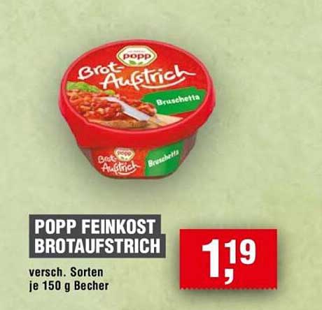 POPP FEINKOST BROTAUFSTRICH