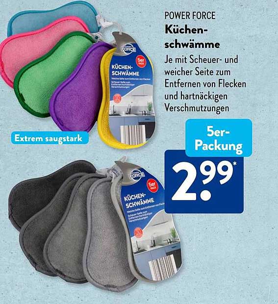 POWER FORCE Küchen-Schwämme