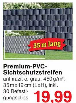 Premium-PVC-Sichtschutzstreifen