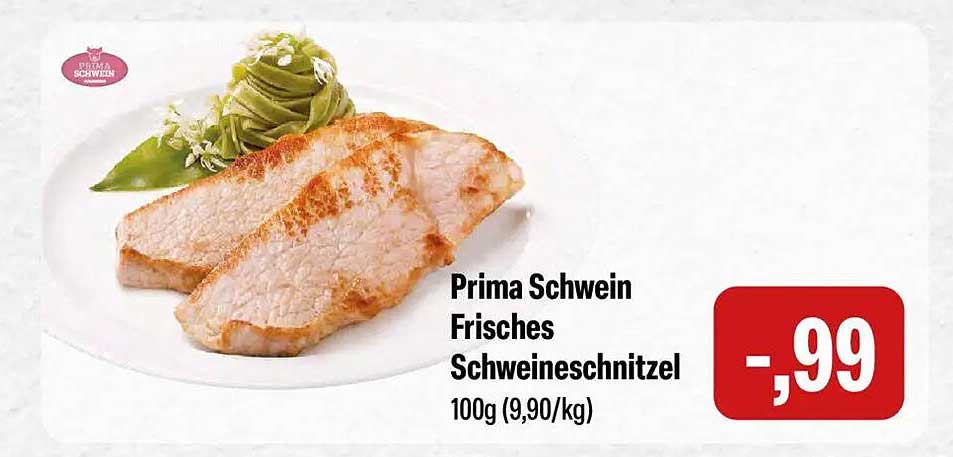 Prima Schwein Frisches Schweineschnitzel