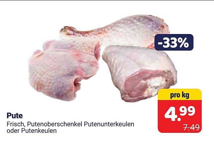 Pute Frisch, Putenoberschenkel Putenunterkeulen oder Putenkeulen