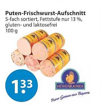 Puten-Frischwurst-Aufschnitt