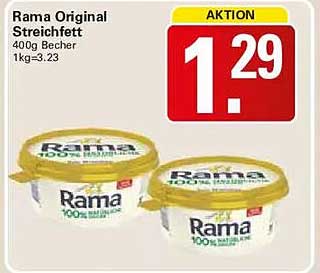 Rama Original Streichfett 400 Becher 1kg=3.23