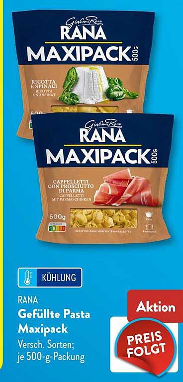 RANA Gefüllte Pasta Maxipack Versch. Sorten; je 500-g-Packung