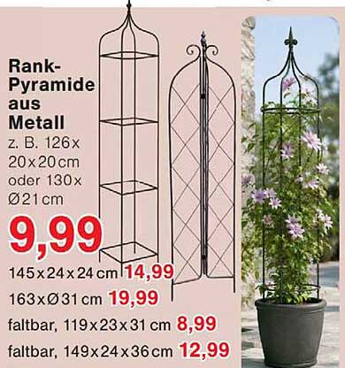 Rank-Pyramide aus Metall