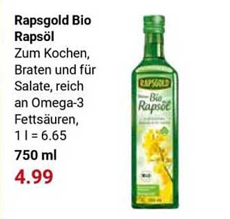 Rapsgold Bio Rapsöl