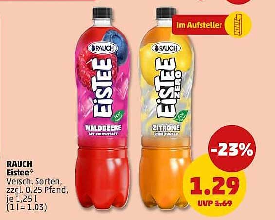 RAUCH Eistee* Versch. Sorten, zzgl. 0.25 Pfand, je 1,25 l