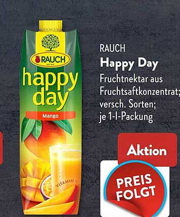 RAUCH Happy Day Fruchtnektar aus Fruchtsaftkonzentrat; versch. Sorten; je 1-l-Packung