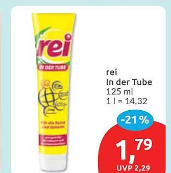 rei In der Tube 125 ml 1 l = 14,32