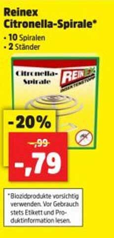 Reinex Citronella-Spirale*
