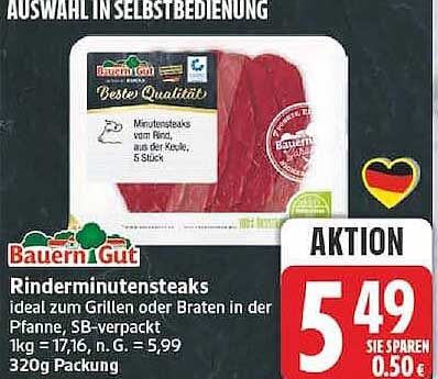 Rinderminutensteaks