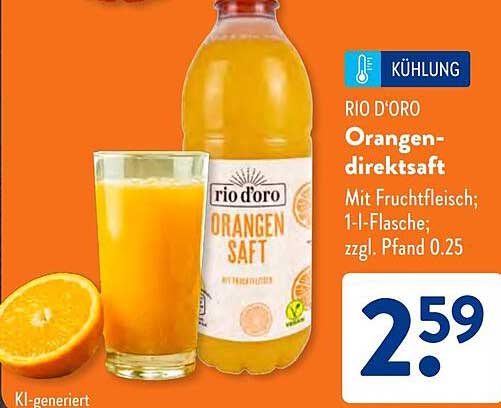 RIO D’ORO Orangendirektsaft
