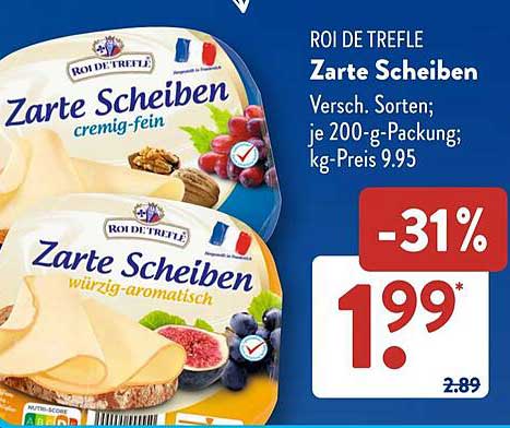 Roi de Trefle Zarte Scheiben
