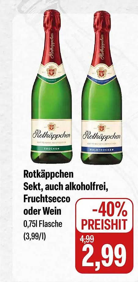 Rotkäppchen Sekt, auch alkoholfrei, Fruchtsecco oder Wein