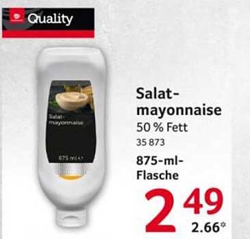Salat-mayonnaise 50 % Fett 35 873 875-ml-Flasche