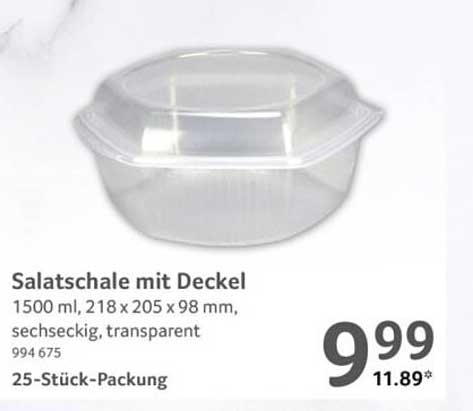 Salatschale mit Deckel