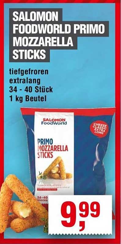 SALOMON FOODWORLD PRIMO MOZZARELLA STICKS