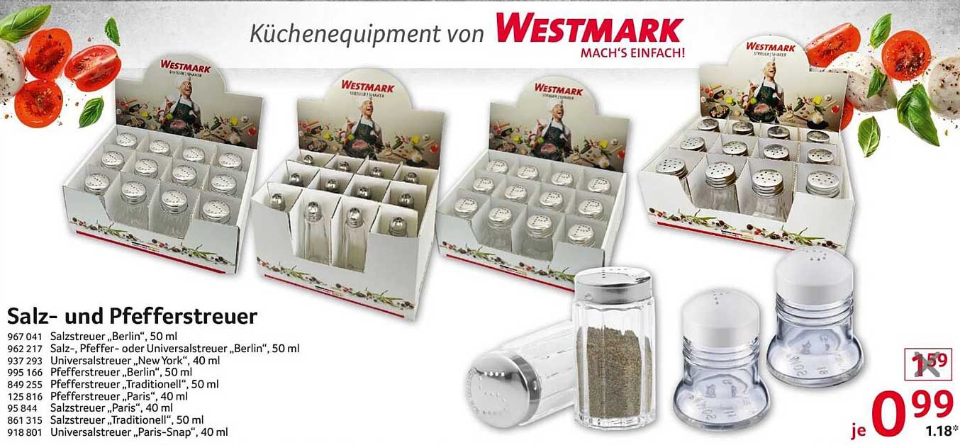 Salz- und Pfefferstreuer
