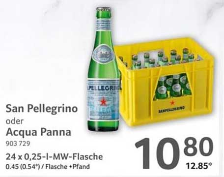 San Pellegrino oder Acqua Panna