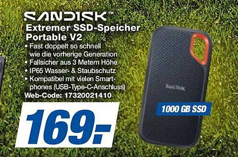 SANDISK Extremmer SSD-Speicher Portable V2