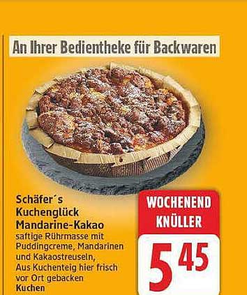 Schäfer's Kuchenglück Mandarine-Kakao