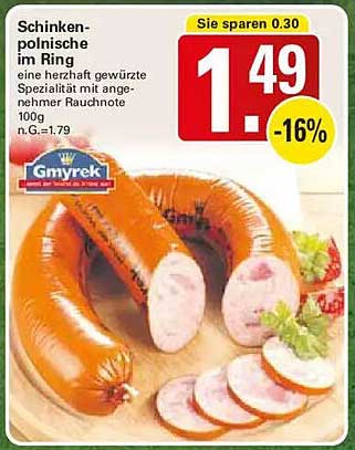 Schinken-polnische im Ring