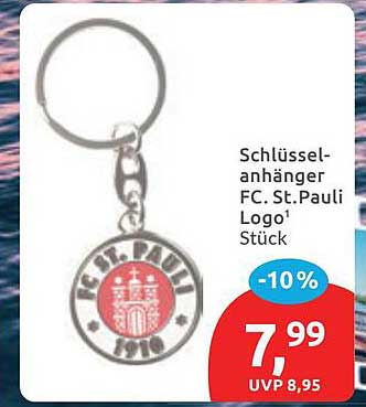 Schlüsselanhänger FC. St.Pauli Logo¹ Stück