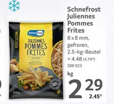 Schneefrost Julienes Pommes Frites