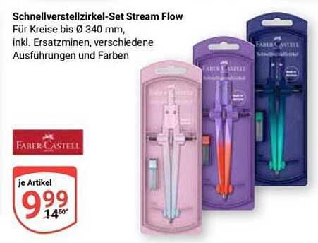 Schnellverstellzirkel-Set Stream Flow